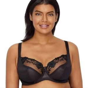 Sculptresse NWT Nico Balconette Bra Size 34F/34G in Noir Convertible/Adjustable